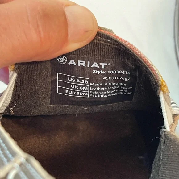 Ariat Cruiser Natural Taupe Buffalo Print Sz: 8.5 - Picture 4 of 8